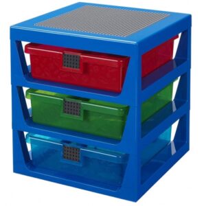LEGO Lego - Storage Shelf 3 Drawers 37.5 X 34.5 Cm Polypropylene/Abs Blå