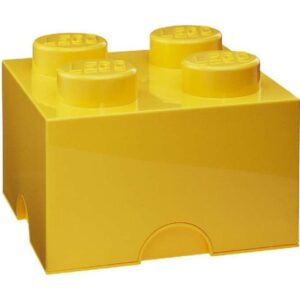 Lego Storage - Lego Förvaringskloss 4 Pluttar - Gul