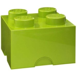 Lego Storage - Lego Förvaringskloss 4 Pluttar - Lime