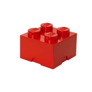 Lego Storage - Lego Förvaringskloss 4 Pluttar - Röd