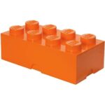 Lego Storage - Lego Förvaringskloss 8 Pluttar Orange