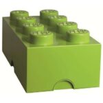 Lego Storage - Lego Förvaringskloss 8 Pluttar - Lime