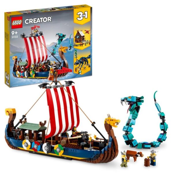 LEGO Creator 31132 Vikingaskepp och Midgårdsormen