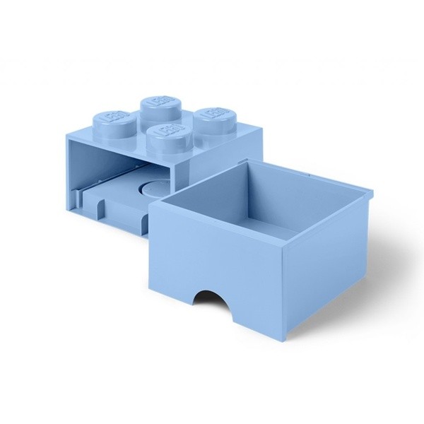 LEGO Förvaringsbox 4 med lådor (Ljusblå)