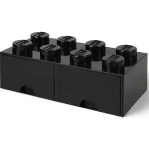 LEGO Förvaringsbox 8 med lådor (Svart)